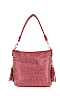 Sparkling Rhinestone Hobo Handbag