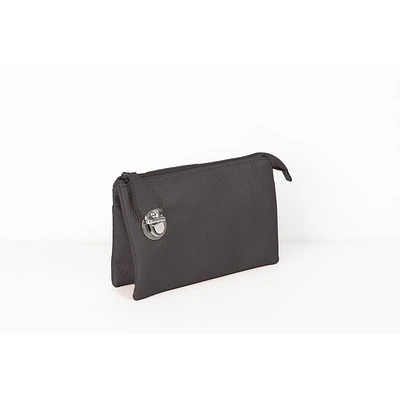 Dark grey multi pouch wristlet/crossbody