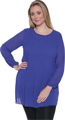 tunic dress with shear sleeves