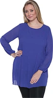 tunic dress with shear sleeves