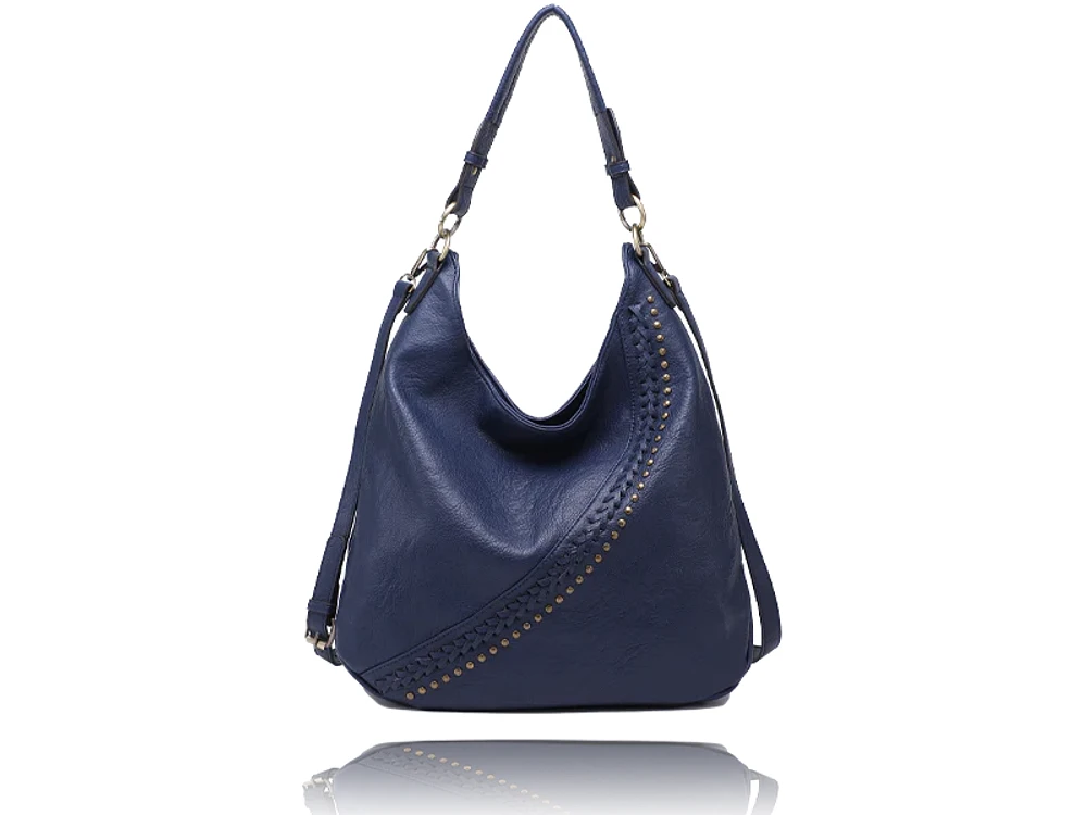 Navy Atlas Hobo Bag