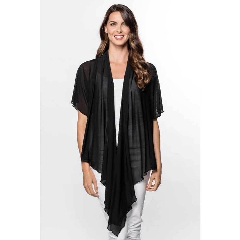 Unique Fashion Long Front Chiffon Shawl