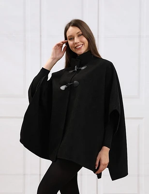 Chic Black Fashion Cape