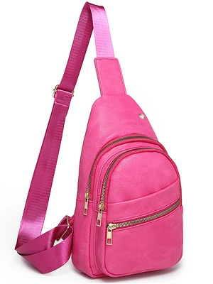 Fuscia Fashion Sling Backpack - Unique Crossbody
