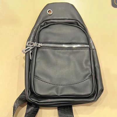 Unique Black Sling Backpack - Crossbody ION101