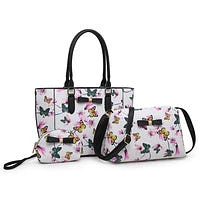 Local Fashion: Black/White Butterfly Messenger Bag