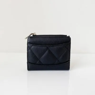 wallet with zip pocket
