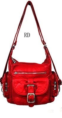 Unique Small Red 3-in-1 Backpack Purse- Fashion Diva