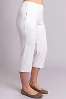 Shop Local Bamboo White Susan Capri - Fashion Unique