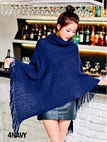 Shop Local Fashion: Navy Poncho