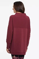 Shop Local Fashion: Tribal Funnel Neck Tunic Ruby Wine