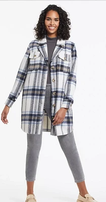 Local Shop: Unique Sailor Blue Plaid Shacket