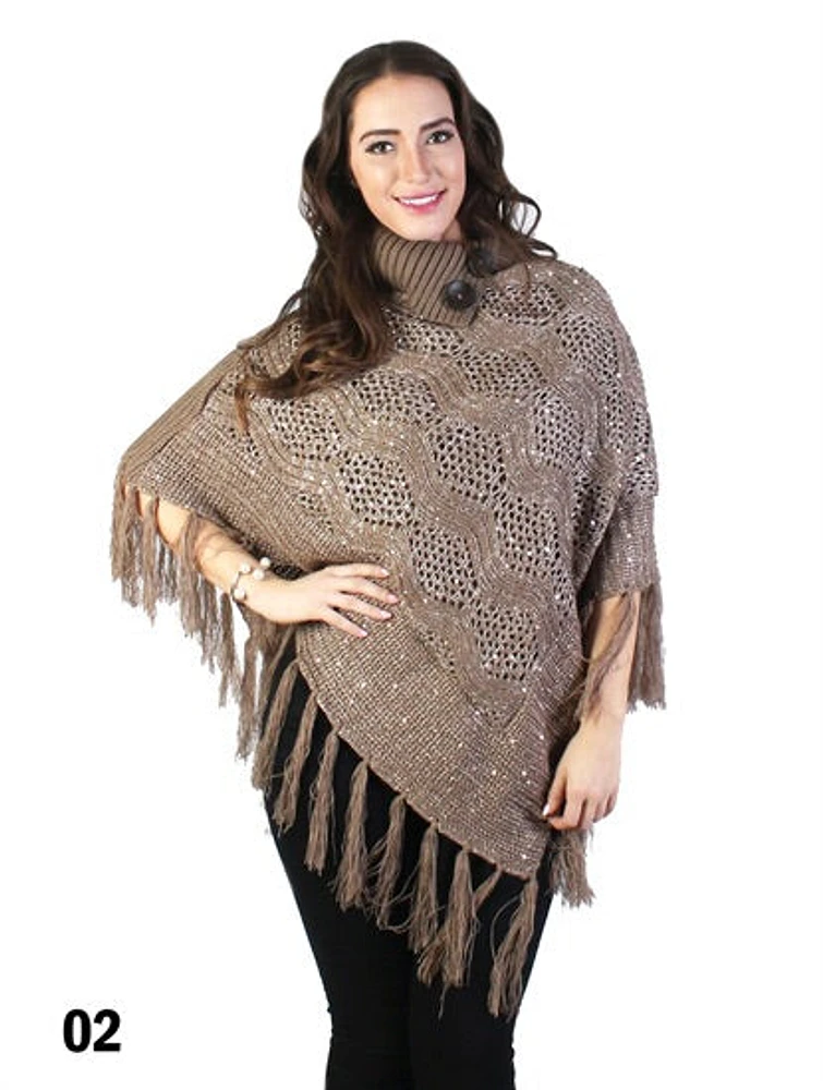 Shop Local Fashion: Brown Bling Poncho