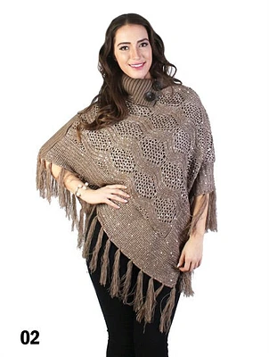 Shop Local Fashion: Brown Bling Poncho