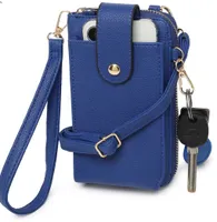 Royal blue cell phone wristlet and crossbody BC1148