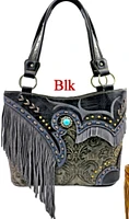 Shop Local: Unique Black Fringe Tote