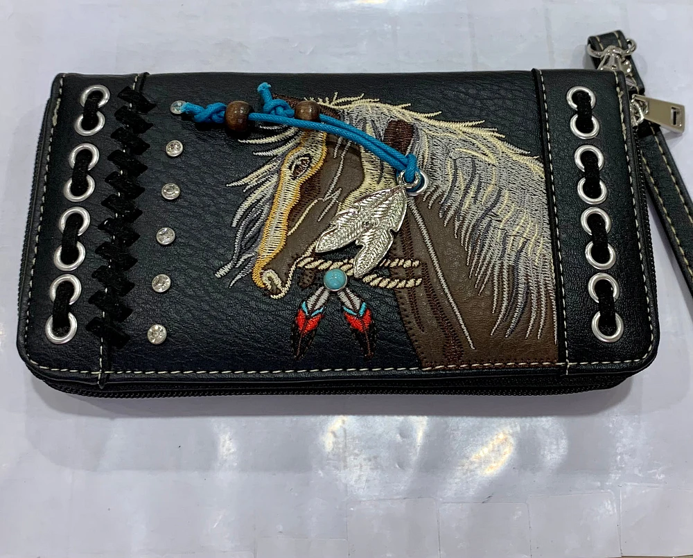 Shop Fashionable Unique Black Horse Wallet Locally