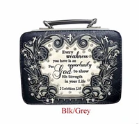 Unique Local Fashion: Black/Grey Bible Cover