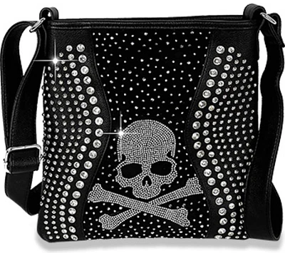 Local Fashion: Skull Rhinestone Crossbody Purse