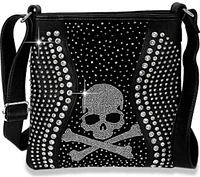 Local Fashion: Skull Rhinestone Crossbody Purse