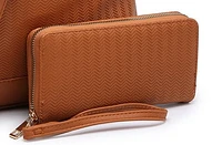 Shop Local Fashion: Unique Brown Chevron Wallet