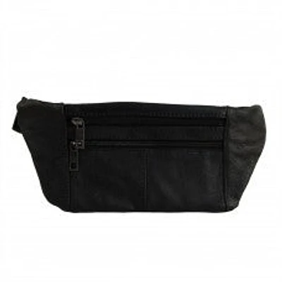 Shop Local: Unique Black Leather Fanny Pack - HJ302