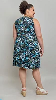 Shop Local Unique Fashion: Teal Rosebush Judy Dress