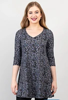 Unique Fashion Bamboo Veronica Tunic - Blue Space