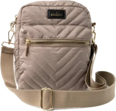 Taupe Quilted Crossbody KDZCNC-TAU
