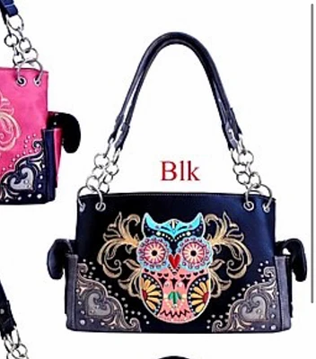 Local Fashion: Black Owl Purse with Chain