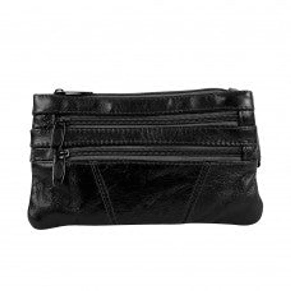 Shop Local Black Leather Fanny Pack - Unique Fashion HJ315