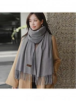 Local Fashion: Unique Light Grey Cashmere Shawl