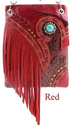 Shop Local Fashion: Red Fringe Small Messenger