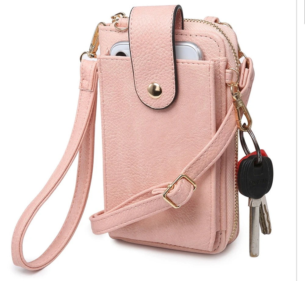 Shop Local Fashion: Blush Cell Phone Wristlet & Crossbody