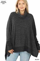 Unique Fashion Black Melange Sweater