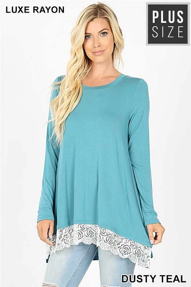 Shop Local Fashion: Dusty Teal Lace Tunic