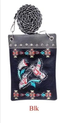 Hummingbird small messenger with chain strap