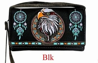 Shop Local: Black Eagle Wallet with Wristlet Strap