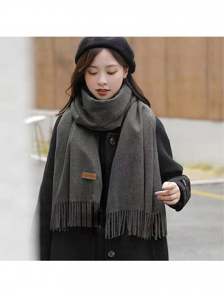 Local Fashion: Unique Dark Grey Cashmere Feel Shawl