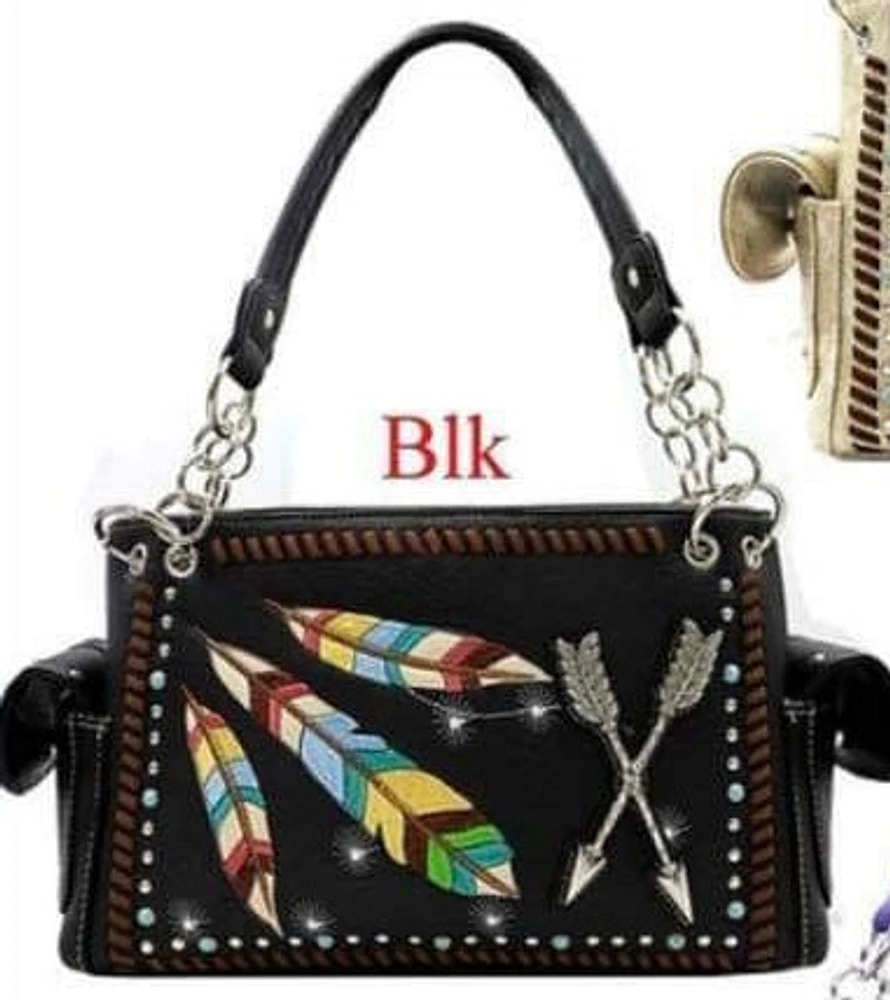 Local Fashion: Black Feathers & Arrows Purse