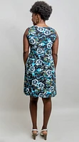 Shop Local Unique Fashion: Teal Rosebush Judy Dress