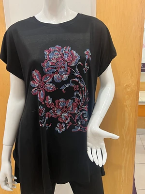 Local Fashion: Unique Bling Flower Tunic