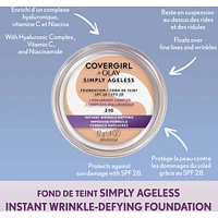 Simply Ageless Instant Wrinkle Defying Foundation With Hyaluronic Complex, Vitamin C, and Niacinamide - Spf 28, 100% Cruelty-Free
