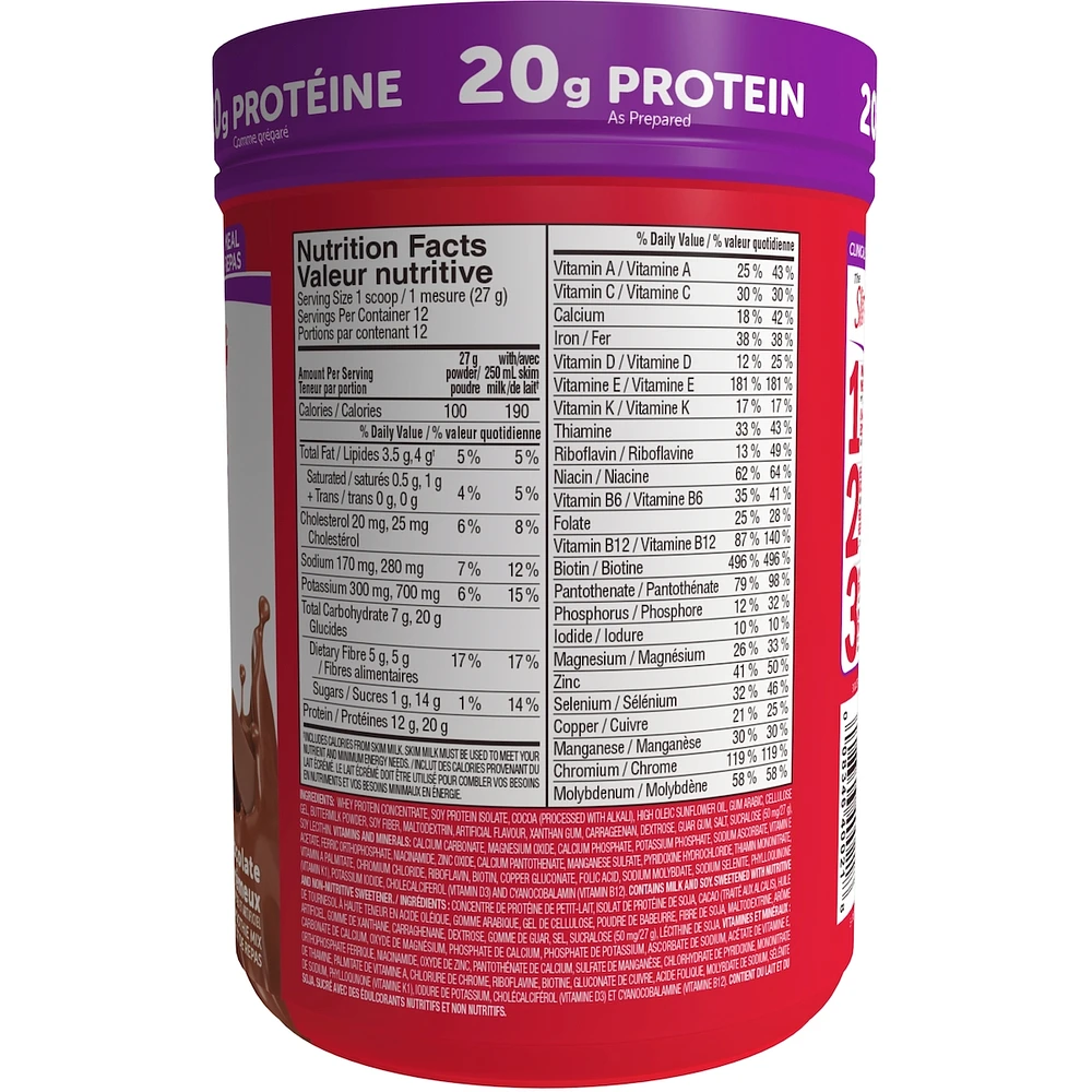 Advanced Smoothie Powder Meal Replacement Shake Mix with 20g of Protein