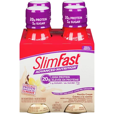 Advanced Ready to Drink Meal Replacement Shakes with 20g of Protein, 1g of sugar, 5g of Fibre Plus 23 Vitamins and Minerals
