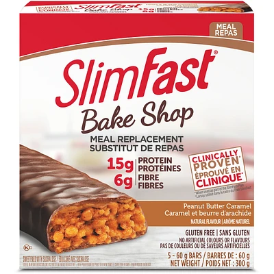 Bake Shop Meal Replacement Bars with 15g Protein and 6g Fibre
