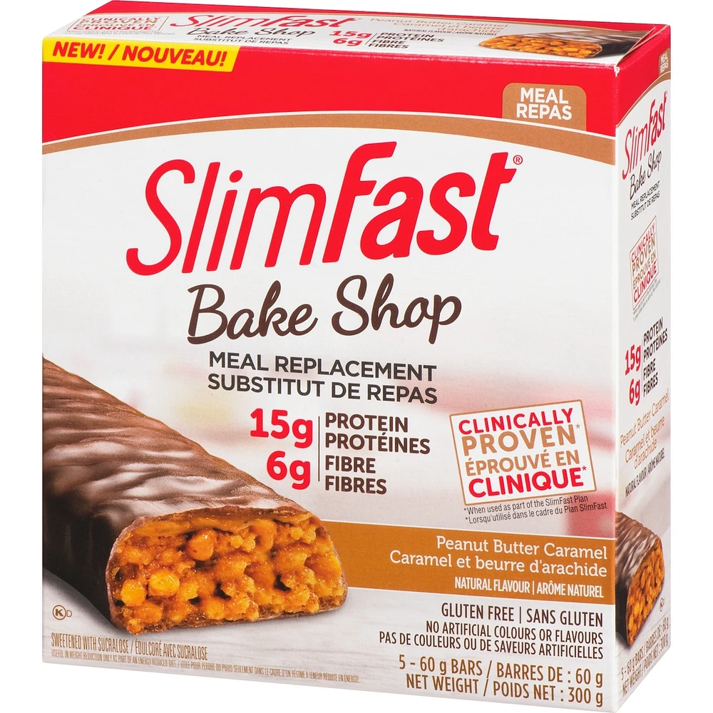 Bake Shop Meal Replacement Bars with 15g Protein and 6g Fibre