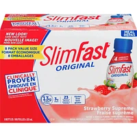 Original Ready to Drink Meal Replacement Shakes with 13g of Protein, 3g of Fibre Plus 23 Vitamins and Minerals