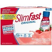 Original Ready to Drink Meal Replacement Shakes with 13g of Protein, 3g of Fibre Plus 23 Vitamins and Minerals