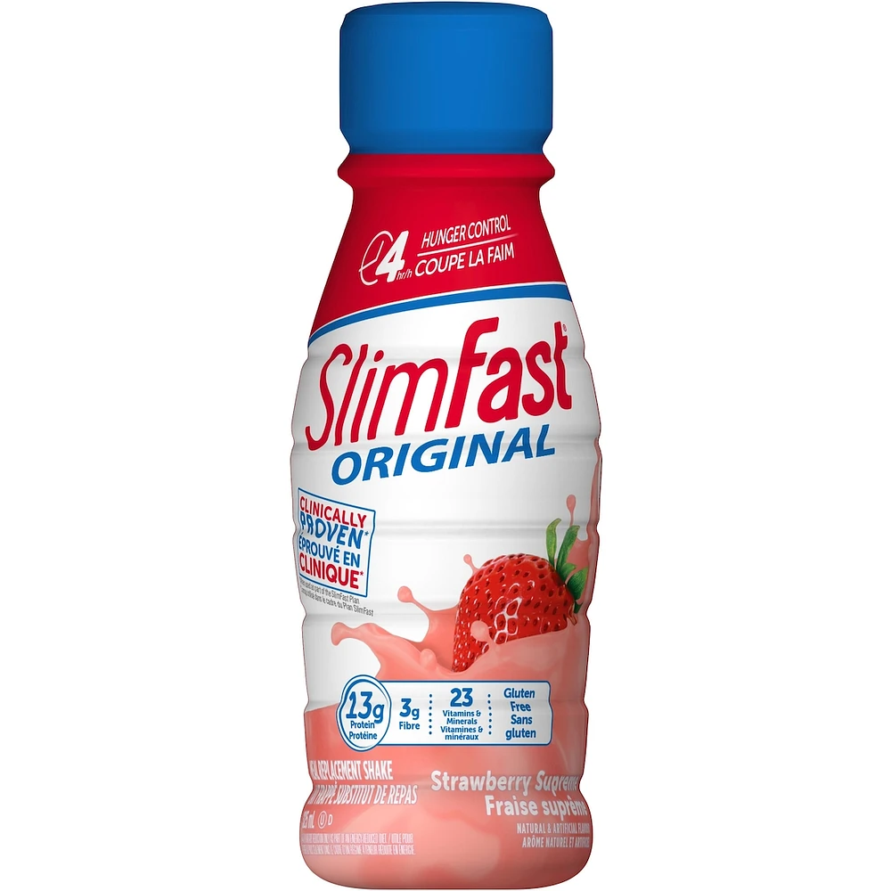 Original Ready to Drink Meal Replacement Shakes with 13g of Protein, 3g of Fibre Plus 23 Vitamins and Minerals